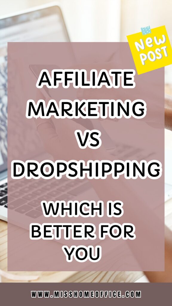 affiliate marketing vs dropshipping