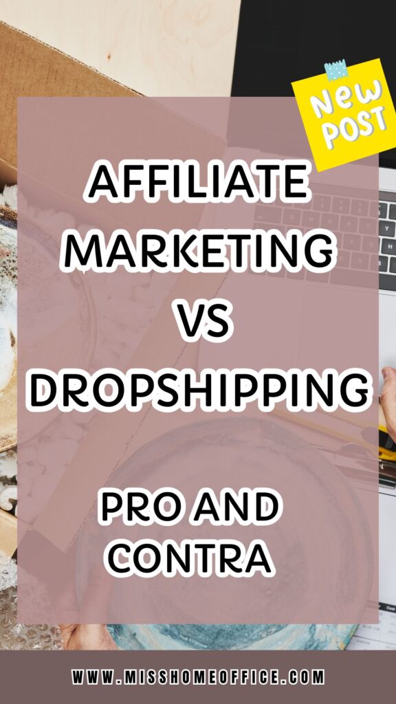 affiliate marketing vs dropshipping