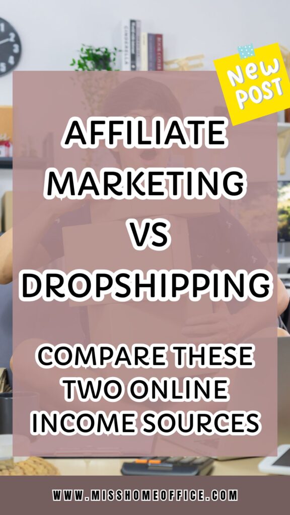 affiliate marketing vs dropshipping