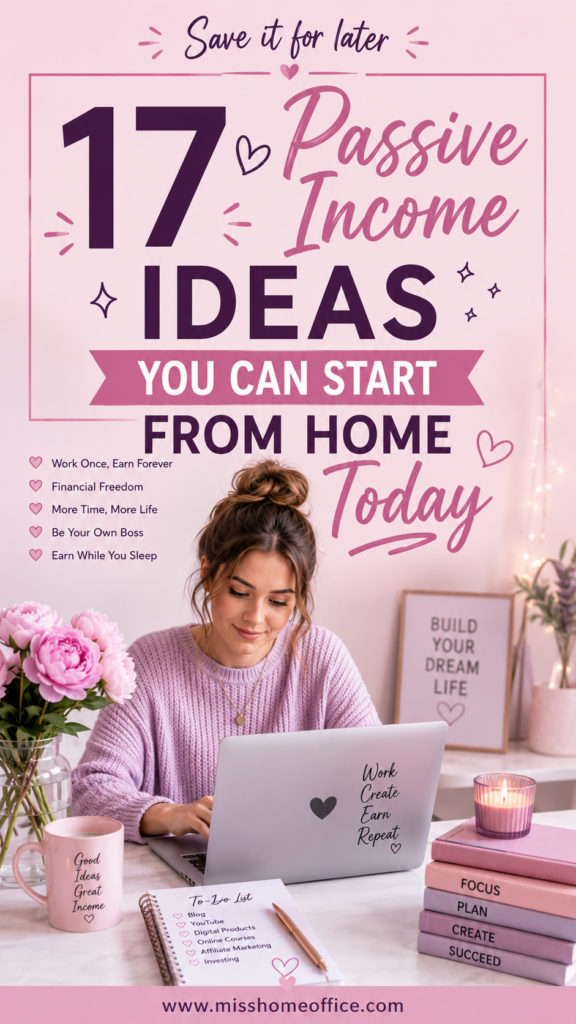 passive income ideas from home