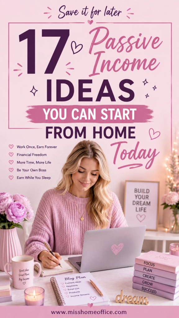 passive income ideas from home
