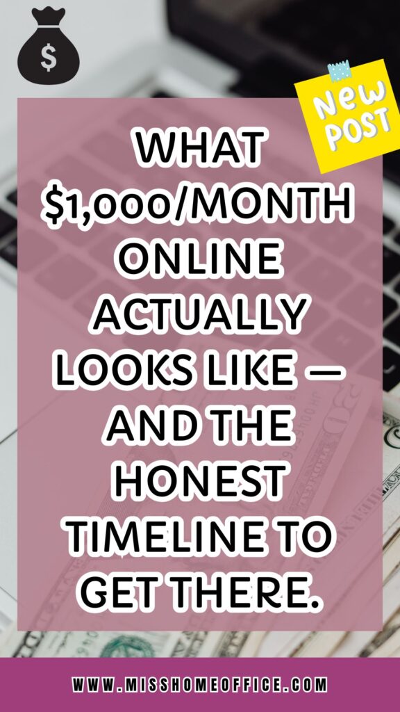How to Make $1,000 a Month Online