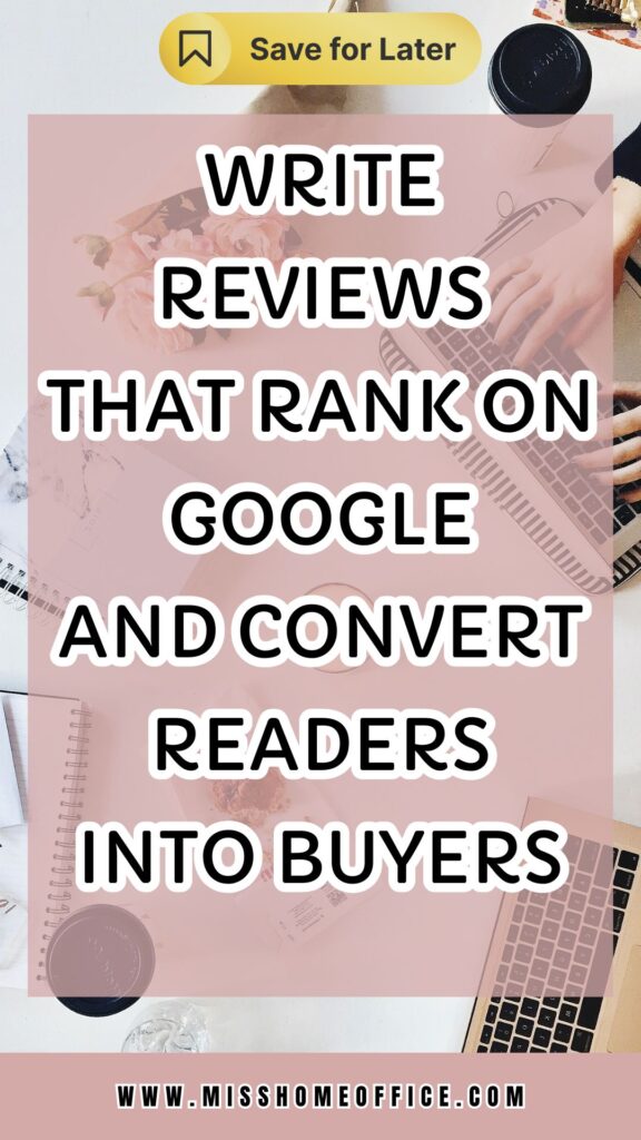 How to Write Product Reviews
