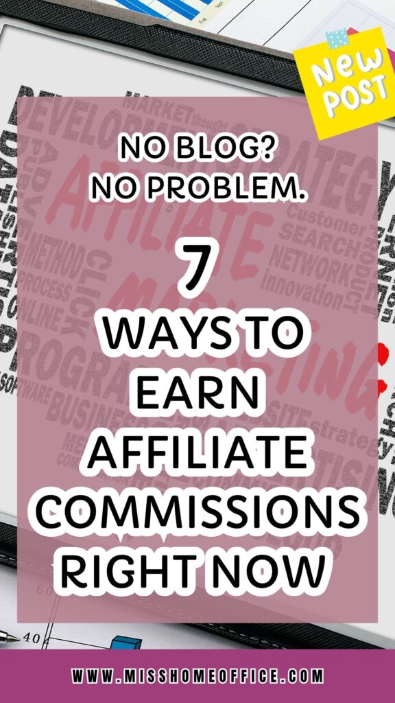 affiliate marketing without a blog