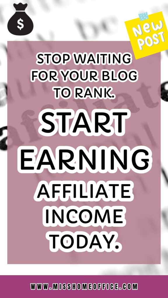 affiliate marketing without a blog