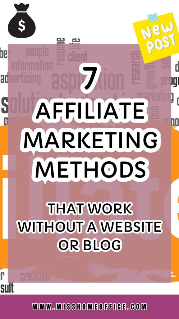 affiliate marketing without a blog