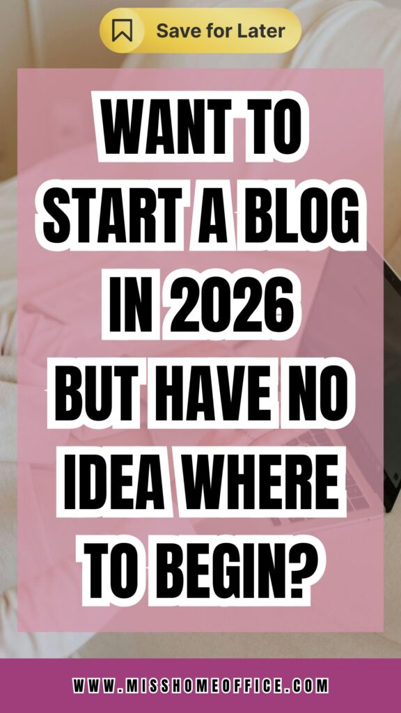 how to start a blog